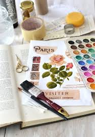 Diy Vintage French Altered Book Journal Free Printable Altered Book Journal Book Journal Altered Books