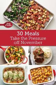 30 Meals That Take The Pressure Off November Food Dishes Jamaican Recipes Dinner