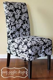 Black And White Dining Chair Covers Black And White Baroque Parsons Chair Slipcover Parsons Chair Slipcovers Dining Chair Slipcovers