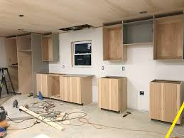 Do not install the molding directly on the cabinets. Diy Kitchen Cabinets Made From Only Plywood