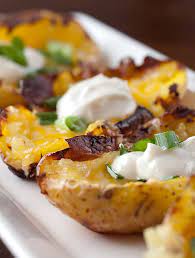 Yukon Gold Potato Skins Potato Skins Yukon Potato Recipes Food Network Recipes