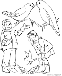Search through 52634 colorings, dot to dots, tutorials and silhouettes. Winter Coloring Book Page Feeding The Birds Bird Coloring Pages Coloring Pages Coloring Books