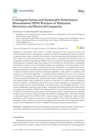 Then, through a series of mergers, the group became the big five. Pdf Contingent Factors And Sustainable Performance Measurement Spm Practices Of Malaysian Electronics And Electrical Companies