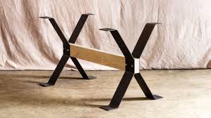 Custom Made Metal Trestle Table Base Steel Dining Table Legs Dining Table Legs Steel Dining Table