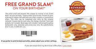 Denny S Coupon Free Birthday Build Your Own Grand Slam Dennys Coupons Free Birthday Stuff Coupons