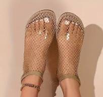Women's * Decor Flat Shoes, Casual Hollow-Out Design Summer Slippers,  Comfortable Indoor Wear, Local Stock Women’s Footwear Clearance
