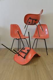 Original Vintage Eames Salmon Fiberglass Shell By Themodernvault 1295 00