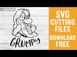 Grumpy Svg Free Disney Svg Snow White And The Seven Dwarfs Svg Instant Download Shirt Design Funny Svg Dwarf Svg Png Dxf 0266 Freesvgplanet