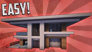 Minecraft How To Build A Modern House Tutorial W Pool Garage 3 Minecraft Modern Minecraft House Tutorials Modern House