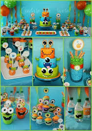 Theme 2nd Birthday Party Ideas For Boys Pin By Madison Mitchell On 2nd Birthday Monster 1st Birthdays Boys First Birthday Party Ideas Baby Boy 1st Birthday Party