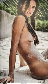 Alessandra Ambrosio covered in sand | SalonPorn