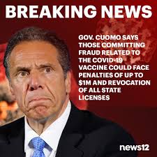 BREAKING NEWS: Gov. Cuomo announces penalties for those committing fraud  related to the COVID-19 vaccine. LIVE BLOG updates