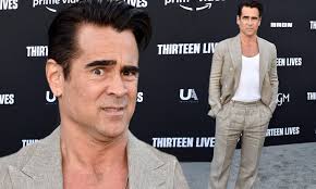 Colin Farrell hits the red carpet in style at the premiere of Thirteen  Lives