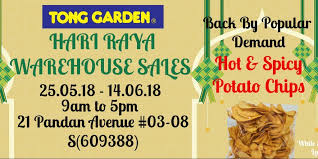 Tong Garden Singapore Annual Hari Raya Warehouse Sale 25 May 14 Jun 2018 Hot Spicy Bugles Snacks Potato Chips