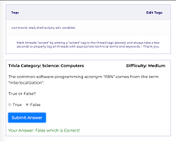 Not too easy, not too hard. Forum Trivial Pursuit New Computer Science And Mathematics Trivia For Unix Com What Is On Your Mind Unix Linux Community