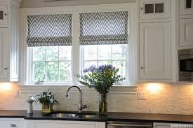 Black And White Roman Shades Chevron Roman Shades Pop In Black White Kitchen White Kitchen Curtains Grey Kitchen Curtains Kitchen Window Coverings