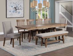 This beautiful wooden dining set constitutes a perfect proposition for with benches tastefully upholstered in a dark grey fabric and u' shaped aluminium legs which support the glass table top, this dining set constitutes a. Weekly Or Monthly Riverdale Dining Table 4 Wood Chairs 2 Upholste Community Furnishings