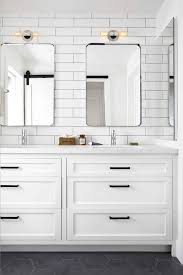 Before you begin installing a backsplash, cover the surrounding area to protect adjacent surfaces. Bathroom Trends Are Stacked Tiles The New Subway Tile