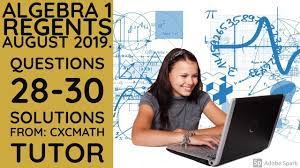 Follow the instructions from the proctor for completing the student information on your answer sheet. Algebra I Common Core Regents Exam August 2019 Worksheets Videos Solutions Questions Activities