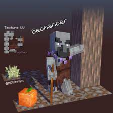 Mobs in minecraft fight in a variety of ways, . Mcvinnyq On Twitter Heyo Played The Dungeons Beta Was Pretty Darn Diddly Damn Epic So I Thought To Recreate One Of The Enemies In Game The Geomancer Minecraft Minecraftdungeons Https T Co Krvlvjjmta