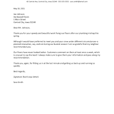 So once again, thank you. Business Thank You Letter Examples