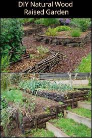 Diy Natural Wood Raised Garden Your Projects Obn Raised Garden Building Raised Vegetable Garden Natural Garden