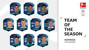 The german top flight is one of the most popular leagues within fifa 21, so there will many hoping for some big name inclusions here. Fifa 21 Bundesliga Team Of The Season Vote Tots Ea Sports Official