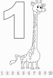 Bir 1 Rakami Boyama Etkinlik Sayfasi Boyama Sayfalari Okul Sayilara Gore Renk