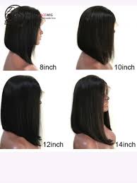 Color 1b 360 Frontal Wigs Silky Straight Human Hair