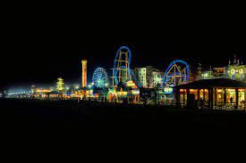 Ocean City Nj Skyline At Night Ocean City Ocean At Night Ocean City Boardwalk
