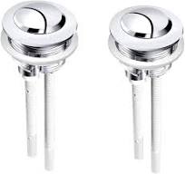 Bottone di Ricambio per WC, 2 pezzi Pulsante per Serbatoio dell'Acqua da 38  mm Standard Pulsante Scarico WC Serbatoio Acqua Pulsanti Pulsante di ...