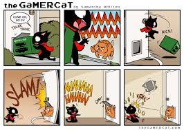 The Gamercat Hard Won Gamer Cat Comics Cat Comics