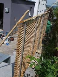 26 Montage Einseitiger Sichtschutz Sichtschutz Garten Zaun Garten Hintergarten