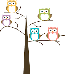 Bird Sitting On Branch Png Owl Clip Art Owls In A Tree Clip Art Image Pretty Owls In Pastel Colors Sitting Owl Clip Art Owl Cartoon Colorful Owls