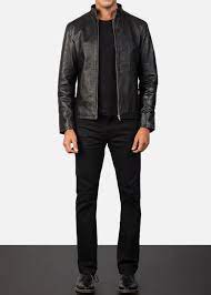 Alex Black Leather Biker Jacket Black Leather Biker Jacket Leather Jacket Men Brown Leather Jacket Men