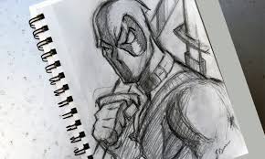 Huge thx to all followers for 70k+!! How To Sketch Deadpool Youtube
