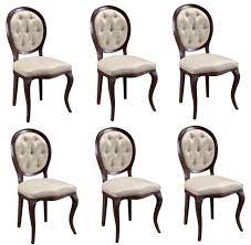 Maybe you would like to learn more about one of these? Casa Padrino Luxury Art Nouveau Chesterfield Dining Set Dark Brown Cream 51 X 44 X H 99 Cm 6 Dining Chairs Dining Room Furniture