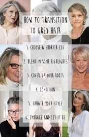 Ditch The Dye And Embrace The Grey Transition To Gray Hair Gray Hair Growing Out Long Gray Hair