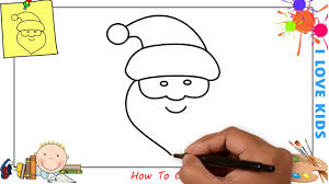 Christmas art watch how to draw santa claus. How To Draw A Santa Claus Christmas Easy Step By Step For Kids Beginners 3 Youtube