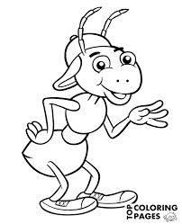 The queen ant spends her life laying millions of eggs. Cartoon Ant Coloring Page For Kids