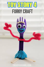 In the toy story universe, he was made by bonnie, who stuck googly eyes and red pipe cleaner onto a spork. Toy Story 4 Forky Craft The Joy Of Sharing