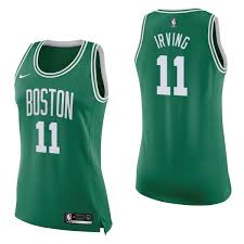 Equipacion Baloncesto Camisetas Nba Mujer Boston Celtics No 11 Kyrie Irving Verde Icon Boston Celtics Girls Jeans Nba Store