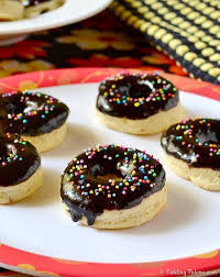 Eggless Baked Donuts Doughnuts Recipe With Chocolate Glaze Recipe Doughnut Recipe Baked Donuts Eggless Donut Recipe