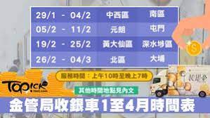 金管局 收銀車 1至4月時間表k o 散銀零手續費 附各區服務時間表 香港經濟日報 topick 精明消費 d180122 ppe
