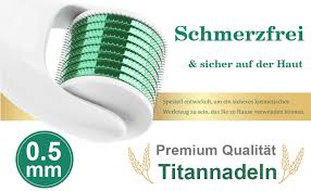 Habe ebenfalls gelesen, dass der dermaroller gegen haarausfall eingesetzt. Dermaroller Microneedling Roller Mit 540 Nadeln Micronadeln Derma Roller 0 5 Mm Fur Gesicht Und Korper Effektiv Gegen Falten Grosse Poren Dehnungsstreifen Haarverlust Narben Hyper Pigmentierung Amazon De Beauty