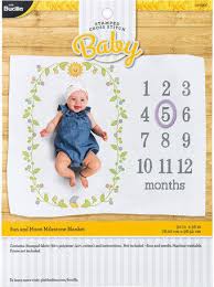 Cross stitch warehouse stock the complete range of afghan cross stitch designs that are available from all designers & design studios. Bucilla Sun And Moon Milestone Baby Blanket Stamped Cross Stitch 49190e 123stitch