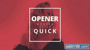 The premiere pro intro template logo opener also features full control over each element's and background's color. Videohive Fast Opener 24804817 Free