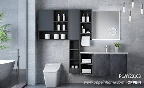 Modern bathroom vanity with copper washbowl. Modern Bathroom Vanities Oppein