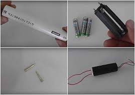 This stun gun is powered by a 9v battery. How To Make A Stun Gun With A Capacitor Taser Guide