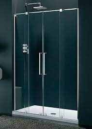 Lakes Italia Genzano Frame Less Double Sliding Shower Door 1600mm Sliding Shower Door Shower Doors Frameless Sliding Glass Shower Door